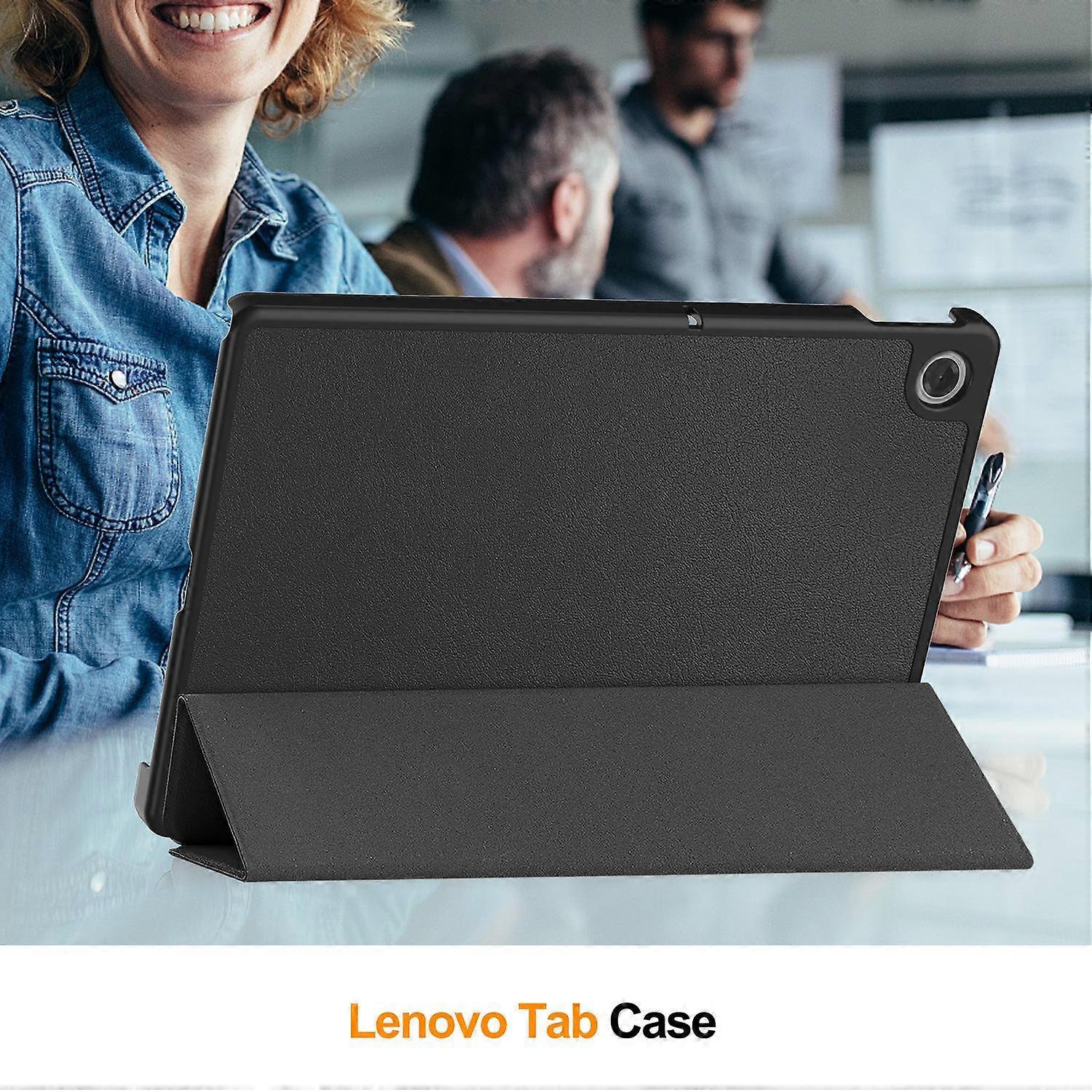 Lenovo Tab TB311FU Compatible Anti-Drop Leather Stand Case Multicolor Black - Image 5