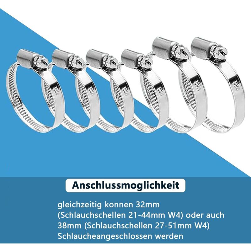 Pool Shutoff Valve 32mm Hose Connection 2-Pack Double Split Pool Maintenance Valve - Image 4