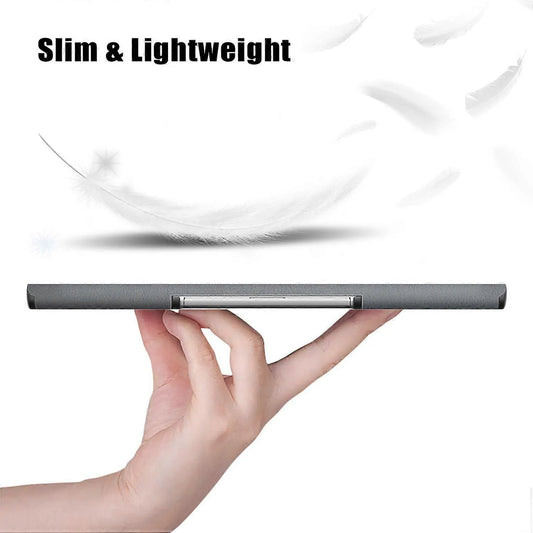 Heat Dissipation Protective Stand for Lenovo Tab Plus 11.5 inch TB351FU Tablet in Leather Grey - Image 3
