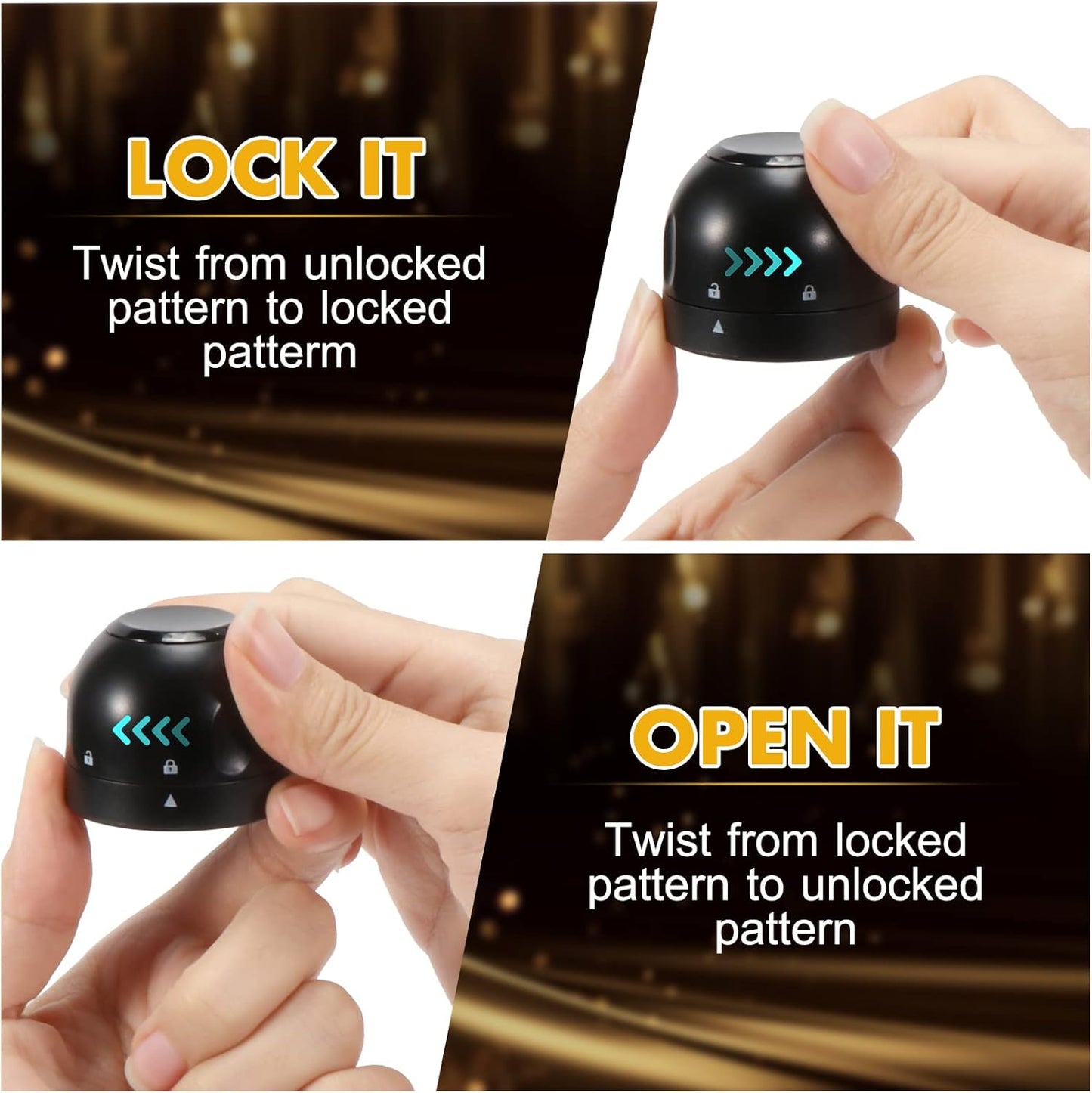 Reusable Silicone Wine Stopper 4-Pack Universal Leak-Proof Sealed Champagne Bottle - Image 4