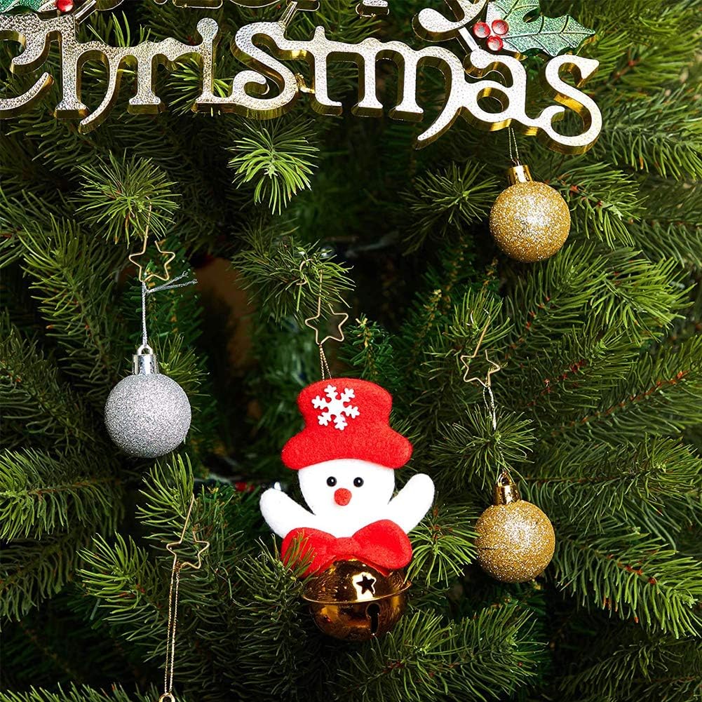 Gold Star Christmas Tree Baubles Hooks, 100 Pack for Decoration - Image 4