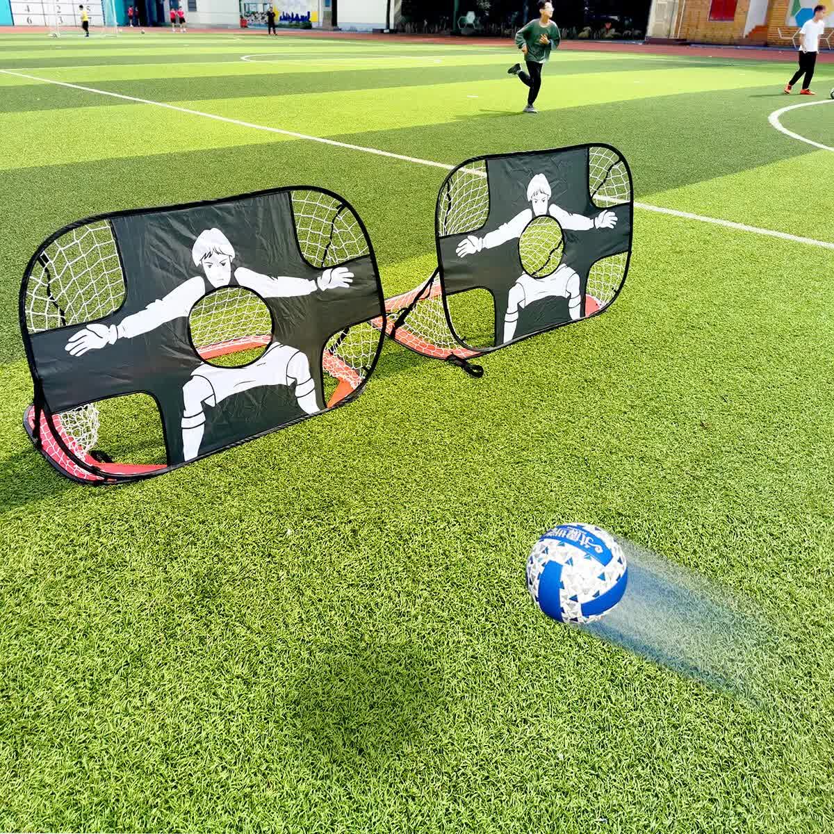 Foldable Nylon Soccer Goal for Children and Adults, Soccer Goal for Playground, Garden, Indoor and Outdoor Red - Image 3