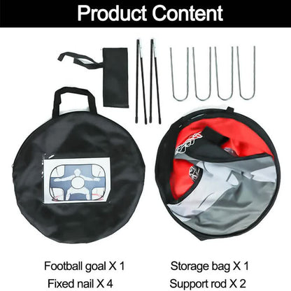 Foldable Nylon Soccer Goal for Children and Adults, Soccer Goal for Playground, Garden, Indoor and Outdoor Red - Image 4