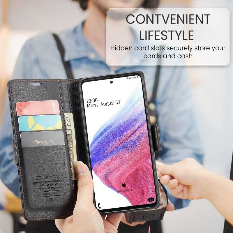 Compatible with Samsung A53 5G Case CaseMe Skin Pro Protective Cover Black - Image 4