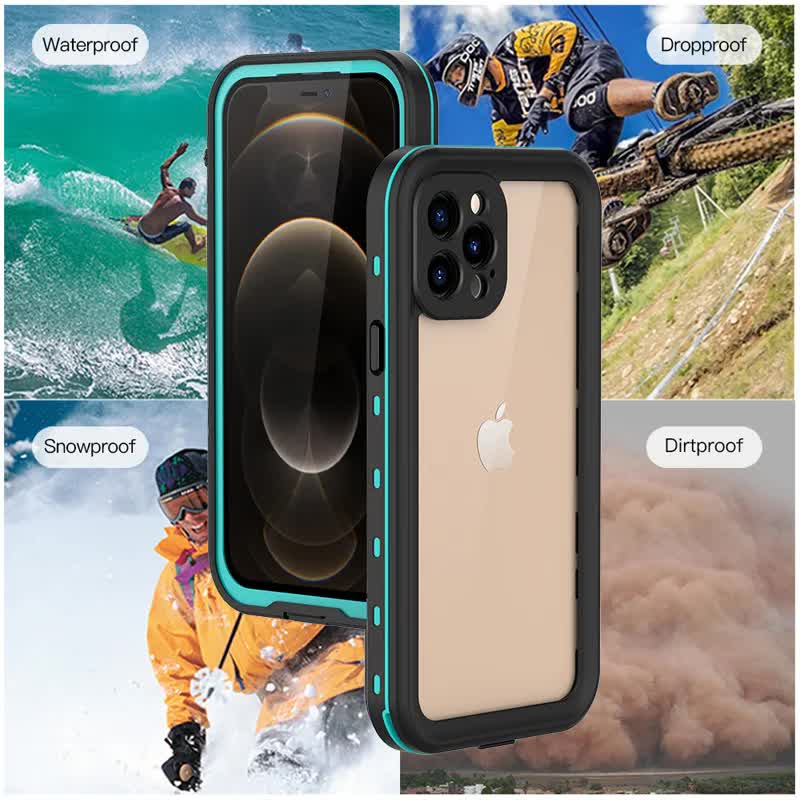 Waterproof Case for iPhone 15 14 13 12 11 XR XS Max 8 7 Pro Max Compatible with iPhone RedPepper Transparent IP68 Diving Swimming Protection with Strap - Image 2