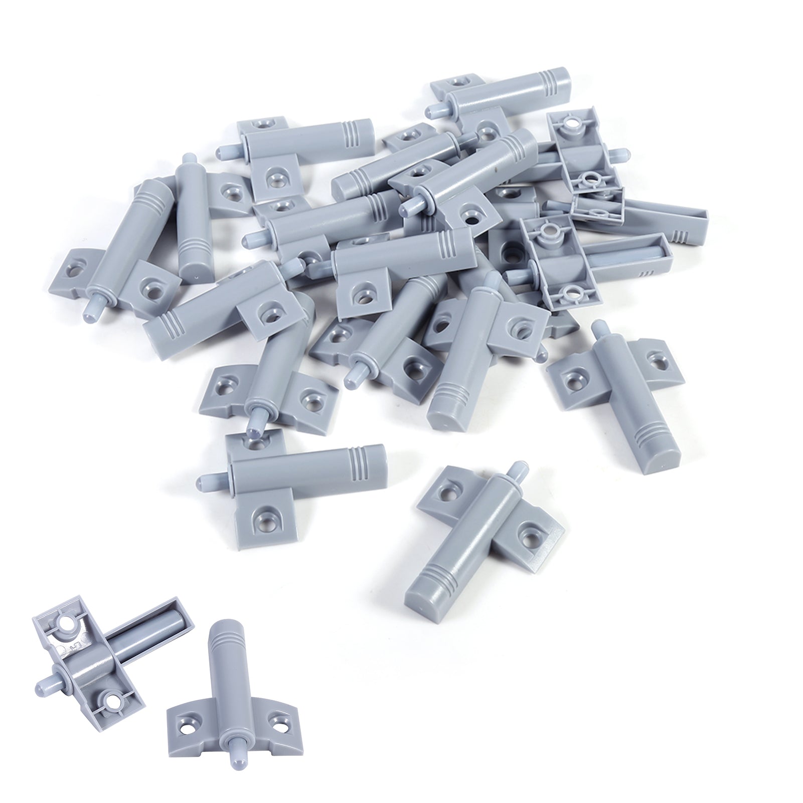 20pcs/pack Kitchen Door Stop Drawer Soft Quiet Closing Damper Buffers Grey/White - Image 2