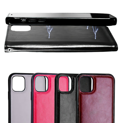iPhone 12 - Leather Case / Protection Pink - Image 5