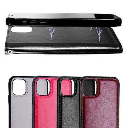 iPhone 12 - Leather Case / Protection Pink - Image 5