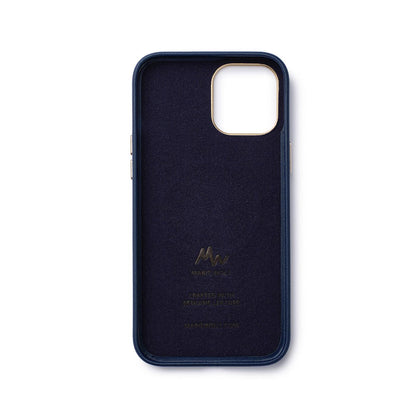 iPhone 12 / 12 Pro - MagSafe Leather Mobile Case - Marie Wolt Blu Blue iPhone 12/12 Pro - Image 3