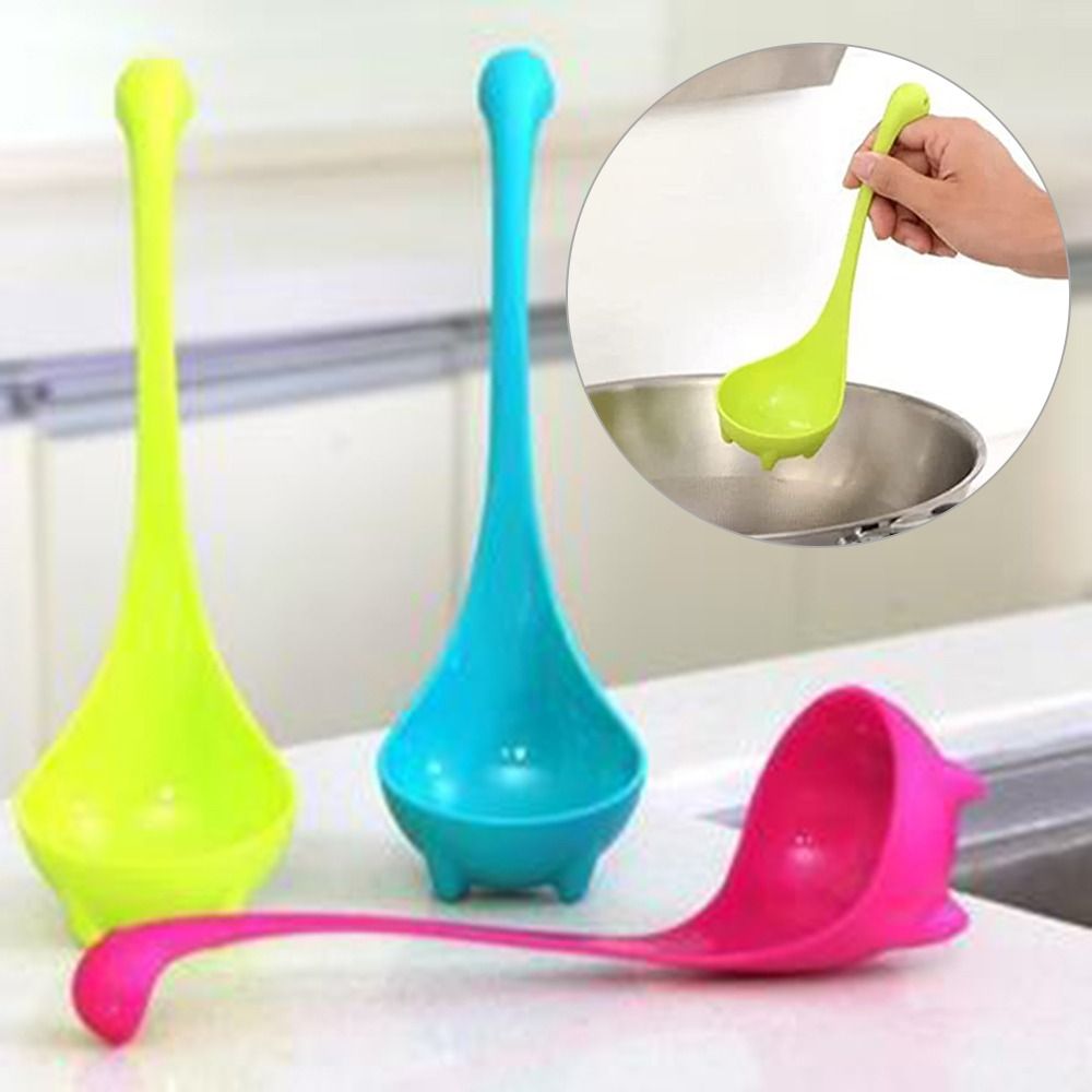 Nessie Soup Ladle 3-Pack with Loch Ness Design Upright Spoon Compatible with Kitchen Bar Tools - Image 2