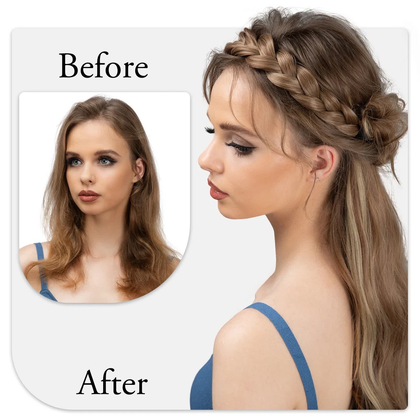 1pc Synthetic Braiding Hair with Adjustable Belt Braided Bohemian Style Women Hairstyle 10 10 Athree strand braid - Image 6