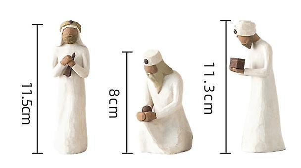 Willow Tree Three Wise Men Nativity Figurine Set Hand Painted Sculpture 26027 - Image 2