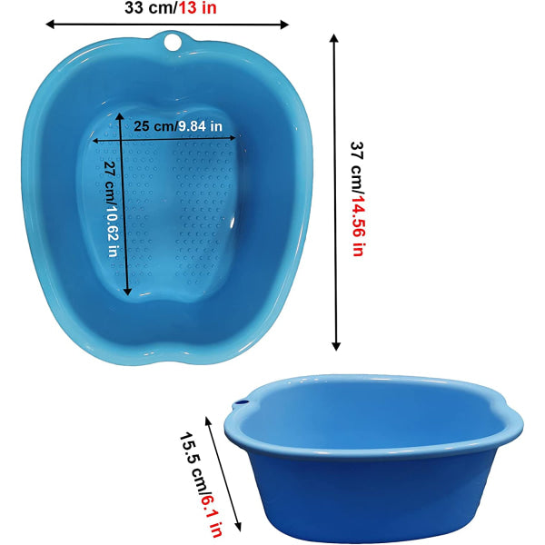 Large Foot Bath Bowl Thickened Solid Plastic Foot Basin Soaking Basin Foot Bath Foot Bath Foot Therapy Healthy Detoxification Relaxation (Black) black - Image 4