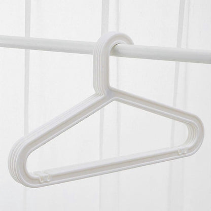 10-pack Standard PP Hanger Lightweight Shirt Hanger For Everyday Use White - Image 2