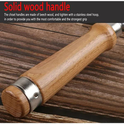 4-Piece Wood Chisel Set for Wood Carving and DIY - Image 4