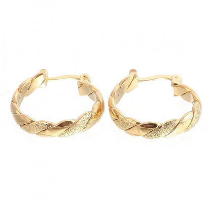 14k Gold Hoops Earrings - Image 3