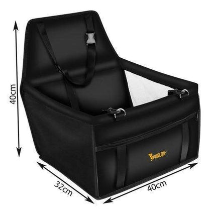 Pet Car Seat for Dogs and Cats - Black - Image 4