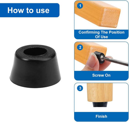 Rubber Feet for Cutting Boards Compatible with Multiple Brands 50 Pieces with Stainless Steel Screws Anti-Slip Buffer - Image 5