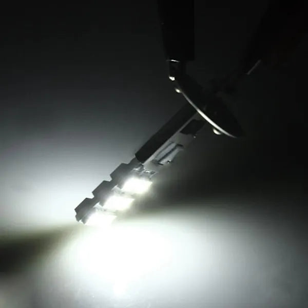 2 pcs H1 LED Headlight Bulbs Kit 6000K Super White 55W Fog Light with 12 SMD 5050 Chips - Image 4