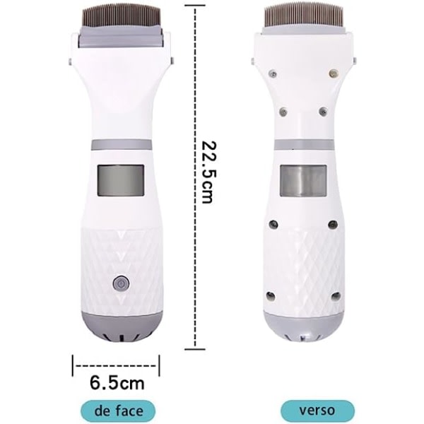 Electric Lice Comb with Vacuum, 3 Filters - Professional Lice Cleaning Tool for Kids and Pets - Image 3