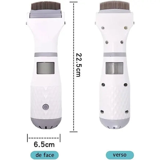 Electric Lice Comb with Vacuum, 3 Filters - Professional Lice Cleaning Tool for Kids and Pets - Image 3