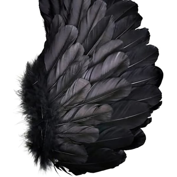 Halloween Devil Feather Wings for Kids Black Costume Accessories - Image 3