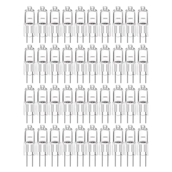 G4 Halogen Bulbs 20-Pack 10W 12V Warm White