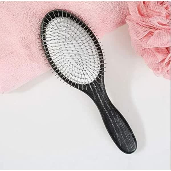 Metal Spike Paddle Brush for Women Men Children Hair Detangling Massage Anti-Static All Hair Types - Image 2