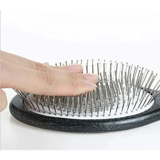Metal Spike Paddle Brush for Women Men Children Hair Detangling Massage Anti-Static All Hair Types - Image 4
