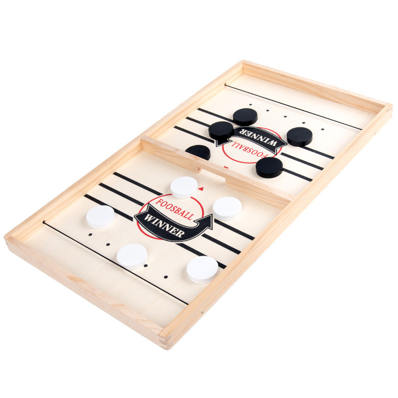 Hockey Table Game, Wooden Fast Sling Puck Game, Super Football Table Compatible with Sports Games - Image 5
