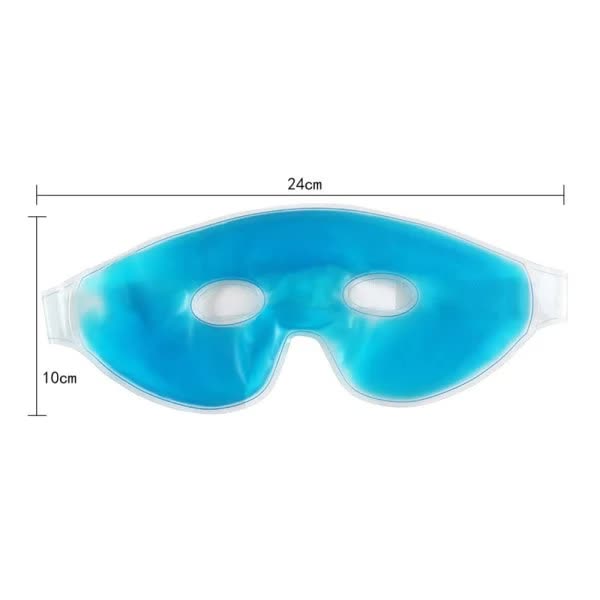 Reusable Cooling Eye Gel Mask Set 2 Pack Blue for Tired Eyes - Image 5
