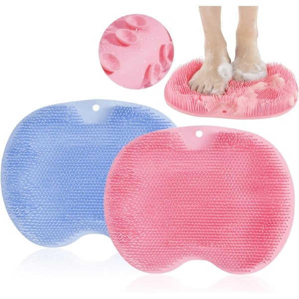 Foot Scrub Brush, Silicone Shower Brush for Cleaning and Massaging Feet - Image 2