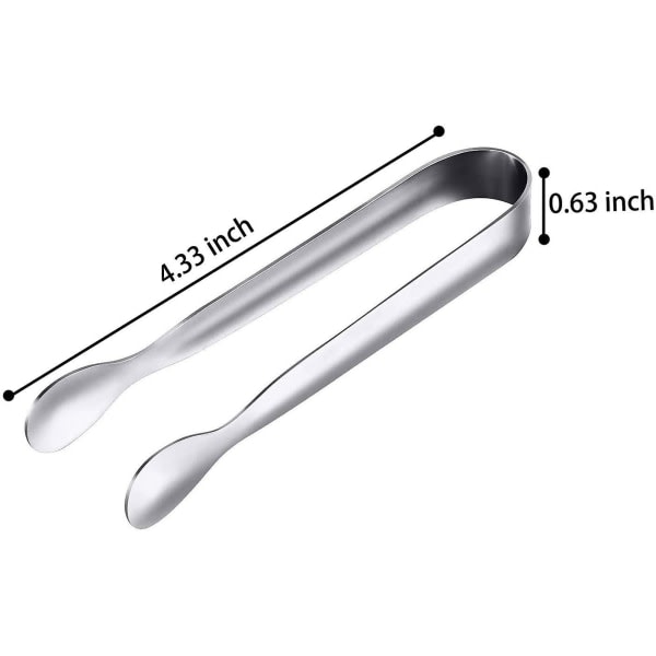 Small Stainless Steel Serving Tongs 12 Pack - Mini Sugar Tongs, Ice Tongs Compatible with Various Brands - Image 2