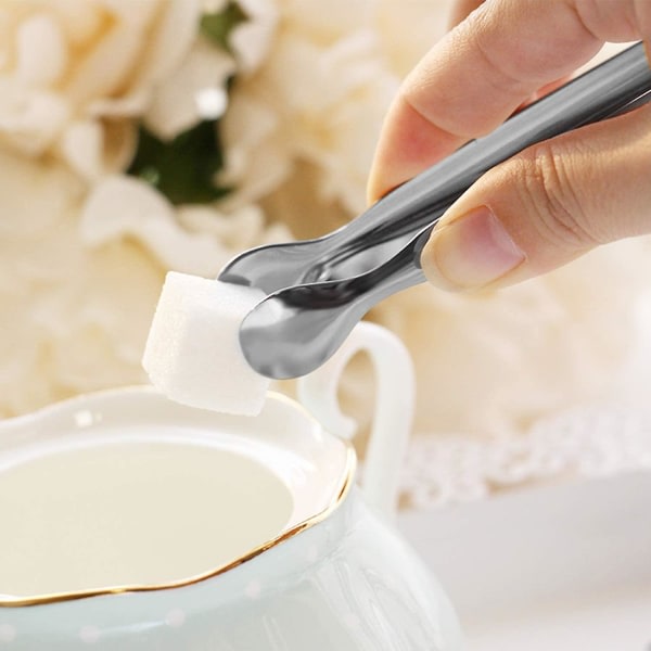 Small Stainless Steel Serving Tongs 12 Pack - Mini Sugar Tongs, Ice Tongs Compatible with Various Brands - Image 3