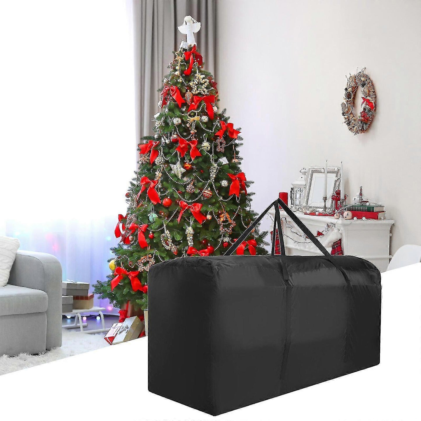 Christmas Tree Storage Bag Large 122x39x55cm Heavy Duty Waterproof Oxford Cloth with Handle - Image 3