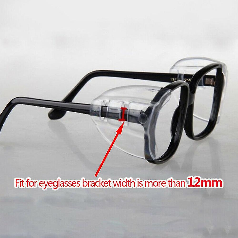 Universal Side Protection Glasses, Non-Slip Safety Glasses, Compatible with Oral-B, 4 Pairs - Image 3
