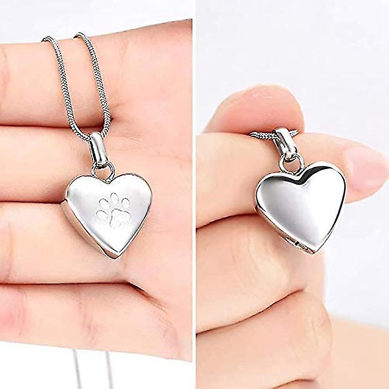 Pet Memorial Jewelry Heart Shaped Cremation Necklace for Ashes - Image 3
