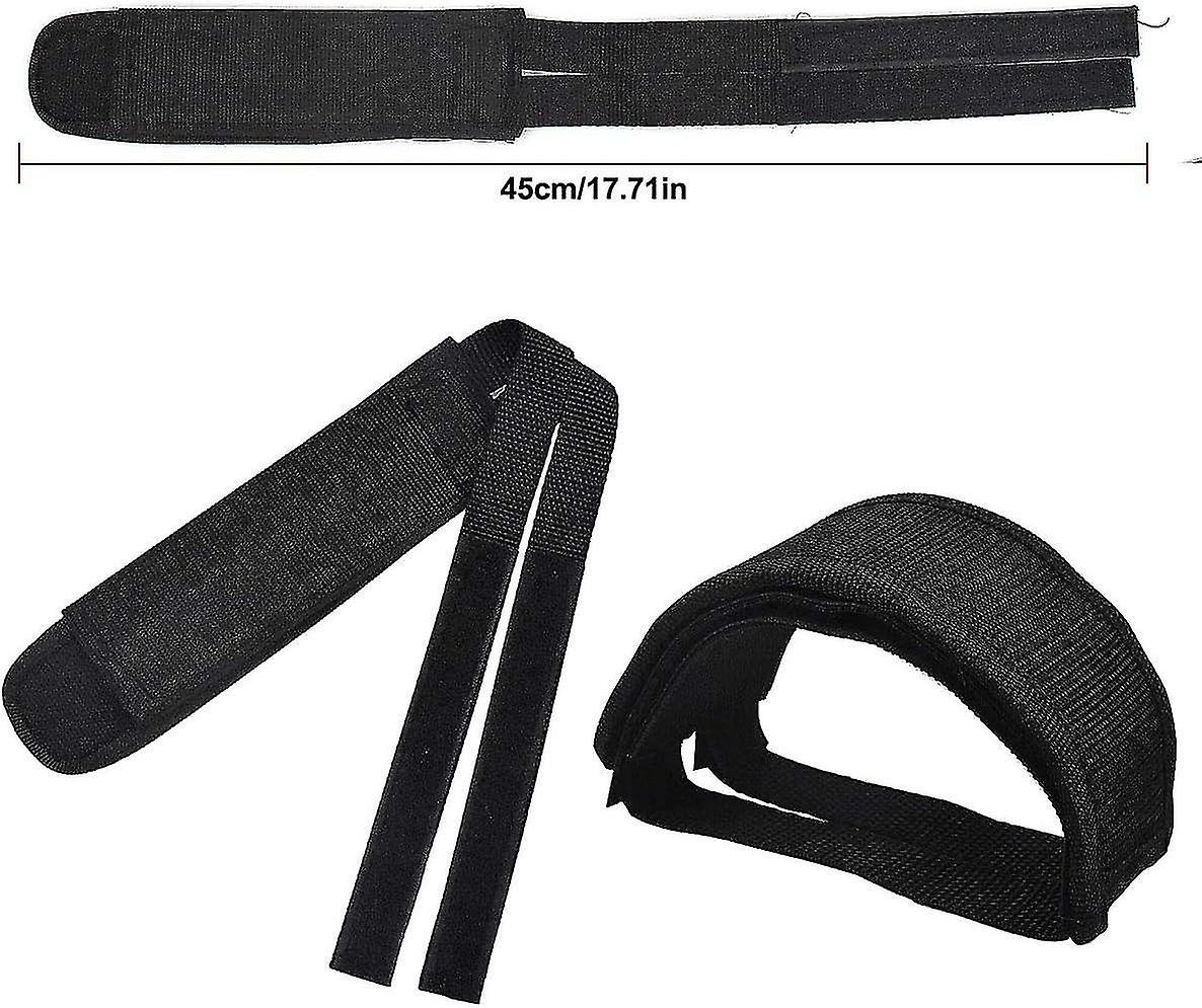 1 Pair Universal Bicycle Pedal Straps, Adjustable Non-Slip Double Adhesive Pedal Toe Clips Nylon Pedal Straps, Bicycle Pedal Accessories - Image 2