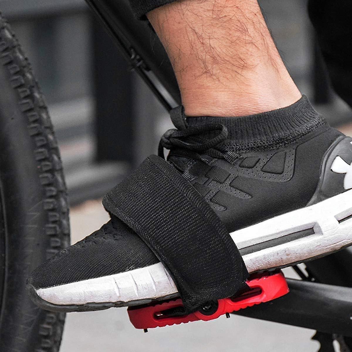 1 Pair Universal Bicycle Pedal Straps, Adjustable Non-Slip Double Adhesive Pedal Toe Clips Nylon Pedal Straps, Bicycle Pedal Accessories - Image 3