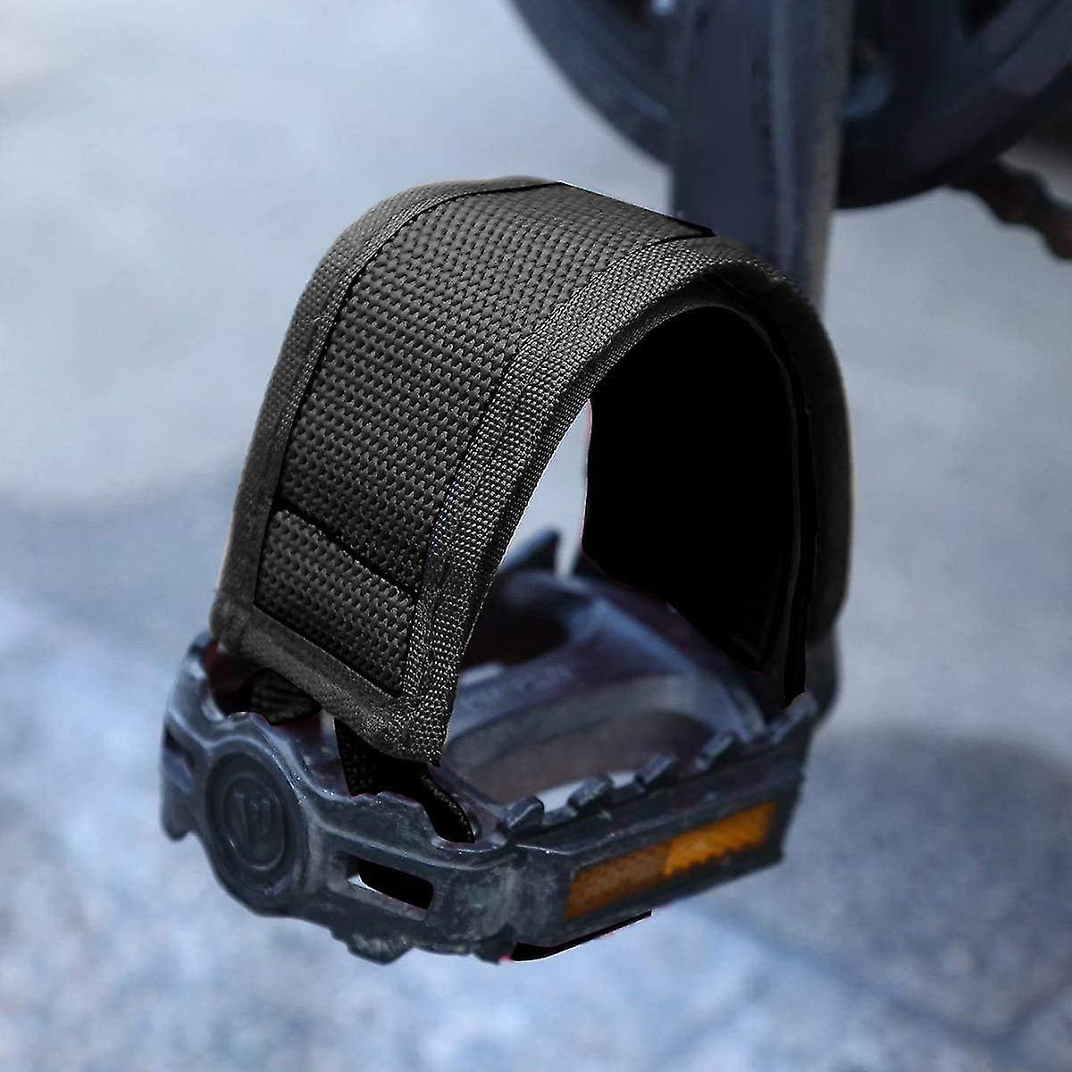 1 Pair Universal Bicycle Pedal Straps, Adjustable Non-Slip Double Adhesive Pedal Toe Clips Nylon Pedal Straps, Bicycle Pedal Accessories - Image 4