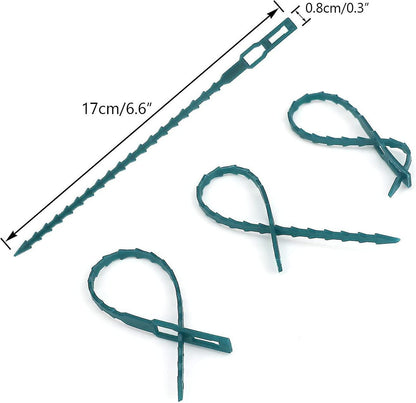 Adjustable Plant Ties 200 Pcs, 13.5 cm Flexible Plastic Garden Wire Ties for Plant Support - Image 2