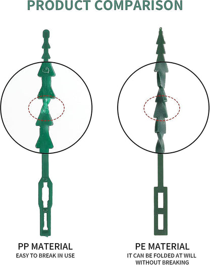 Adjustable Plant Ties 200 Pcs, 13.5 cm Flexible Plastic Garden Wire Ties for Plant Support - Image 4