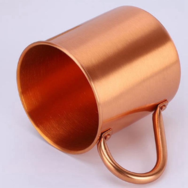 Sports Products Straight Cup Handle Cocktail Cup Pure Copper Mug - Image 3