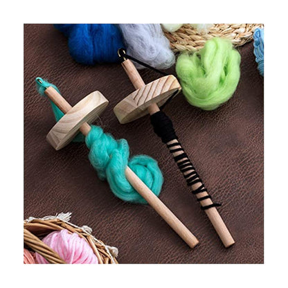 DIY Dragonfly Spindle Yarn Spinner, Handmade Wooden Spinning Wheel for Yarn Making, 2Pcs - Image 5
