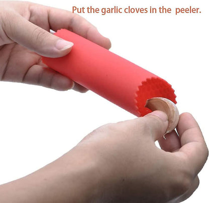 Garlic Peeler, 2 Pieces Garlic Roller Peeler Kitchen Gadgets Black - Image 3