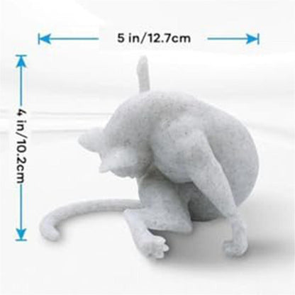 Cat Figurines Sculpture Decor for Cat Lovers, Funny Home Statue - Image 3
