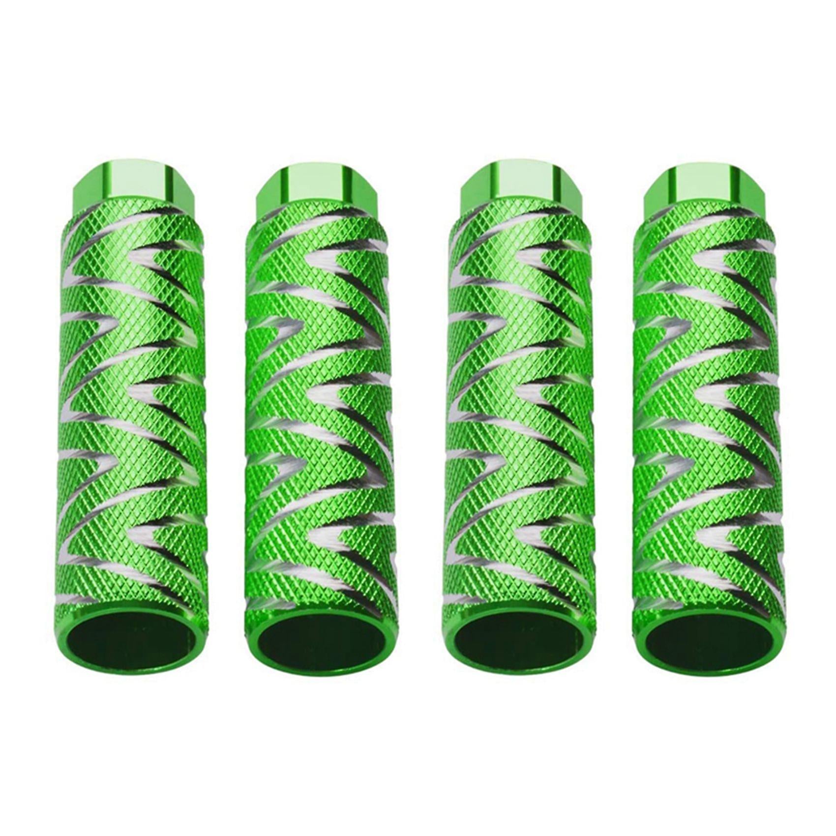 Aluminum Alloy Bicycle Cleats BMX Pedals, Fits 3/8 Inch Axles, 4pcs Rear Pedals