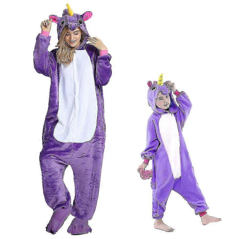 XL Unicorn Kigurumi Jumpsuit Pink Rose Pegasus Clothing Pajamas - Image 3