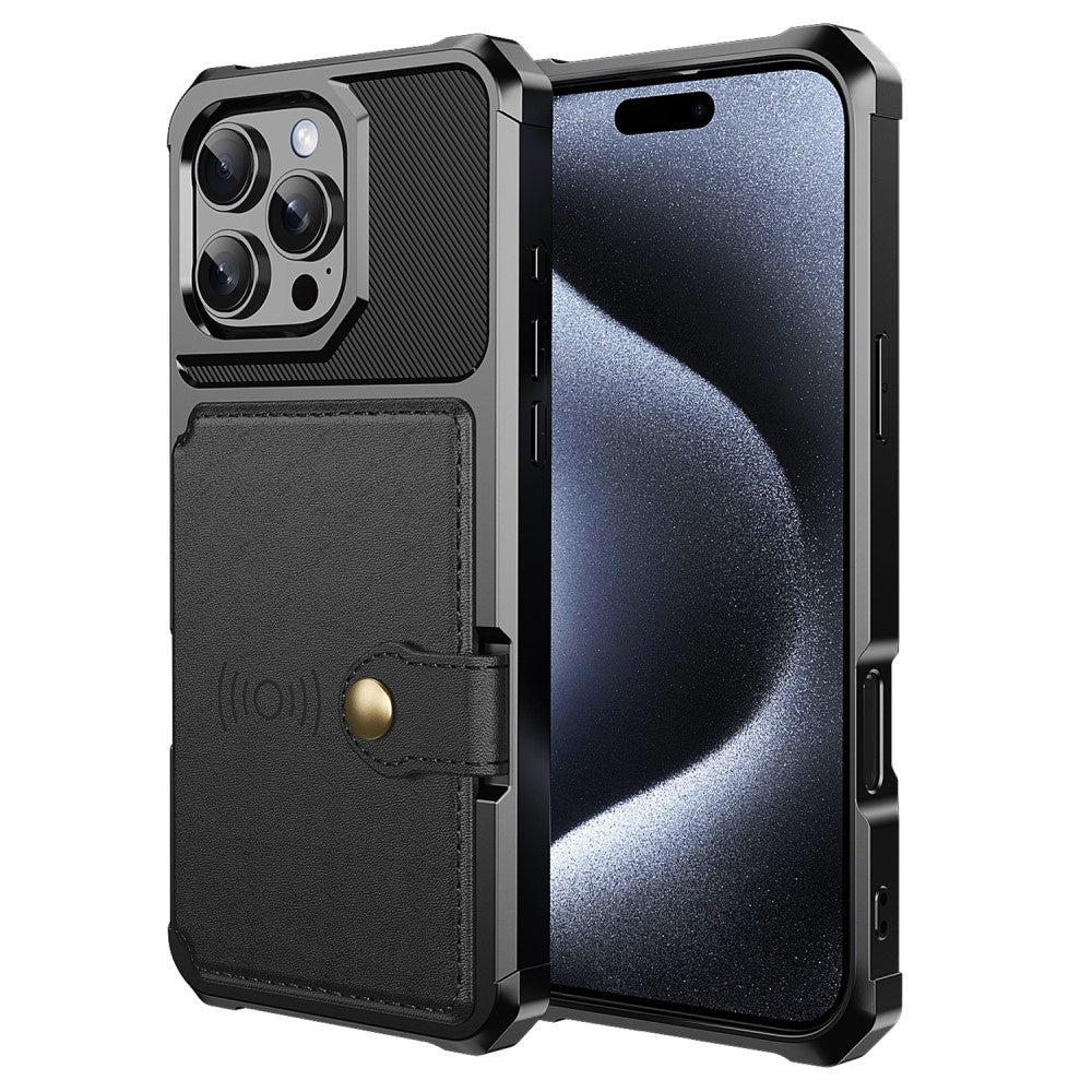 iPhone 16 Pro Case with Card Slot Black 82 - Image 4