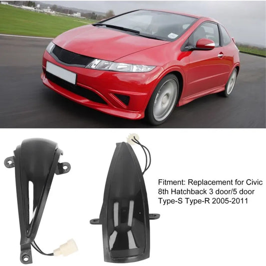 2x Dynamic LED Turn Signal Lights Yellow Mirror Mounted For Civic 8th (2005-2011) by DEBUNS - Image 3